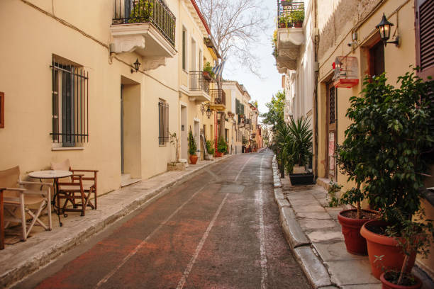 istock Street in Plaka, Athens, Greece 1141703592