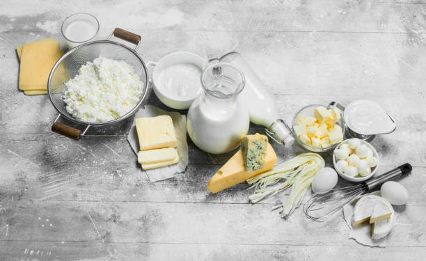 istock huge range of dairy products. 1141706030