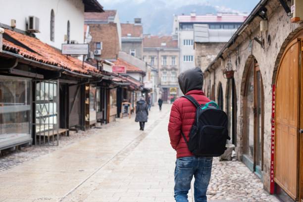 istock Solo traveler exploring his destination 1141706376