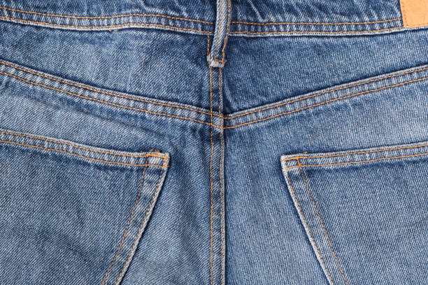 istock Back of Jeans. pocket texture. 1141706399
