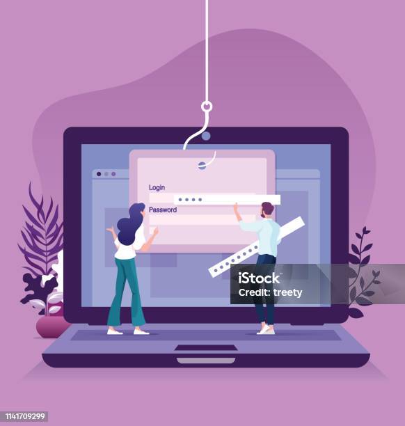 Computer Scamming Images Data Phishing Hacking Online Scam On Computer Laptop Concept Stock ...