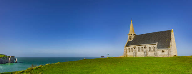 istock Chapel of the Cliffs of Etretat 1141709657