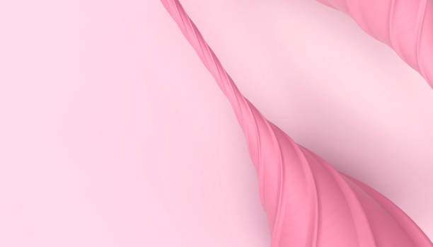 istock Milk Strawberry modern and contemporary on pastel Pink background - 3d rendering 1141710281