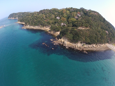 Japón Wakayama kada tomogasima isla Drone helicóptero Shot photo