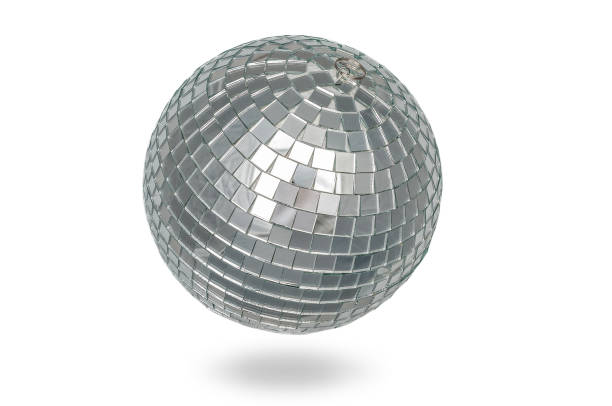 istock Disco ball close up on white background 1141712932