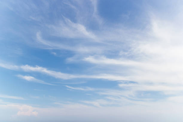 istock Transparent blue sky with clouds and atmospheric afternoon. 1141716000
