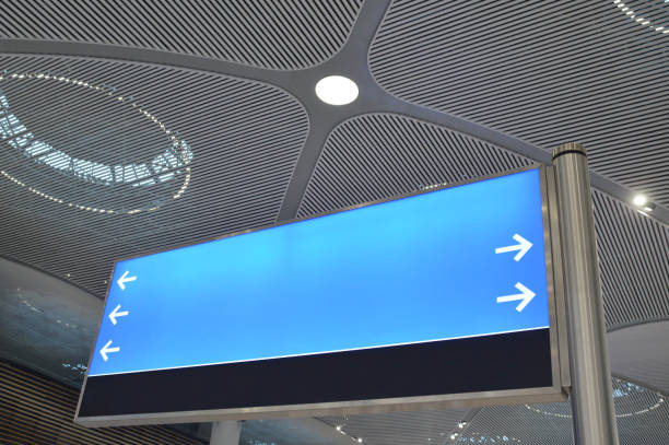istock Information board with arrow signs 1141719011