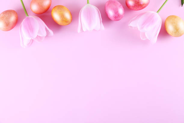 istock Easter holiday background with a lot of copy space for text. 1141723634