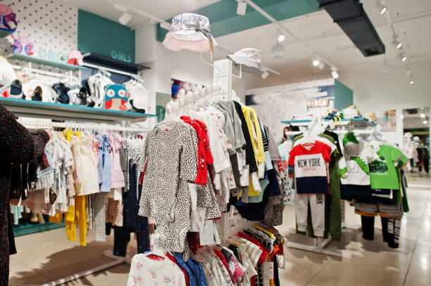istock Children's clothing store 1141729517