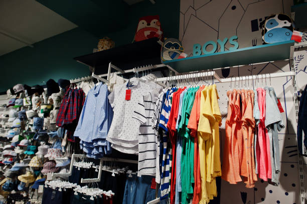 istock Children's clothing store 1141729560