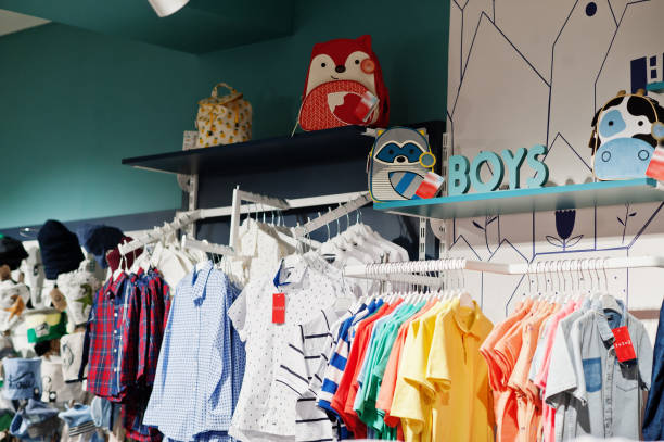 istock Children's clothing store 1141729584