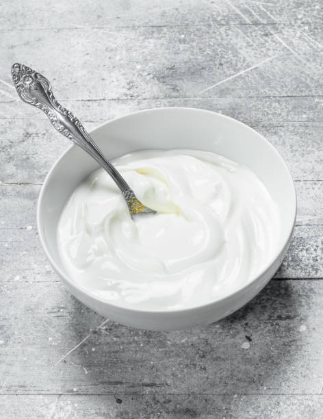istock Sour cream in bowl . 1141729801