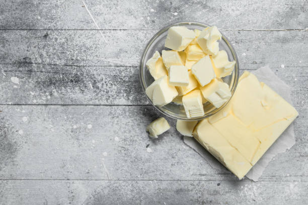istock Butter in a glass bowl . 1141733206