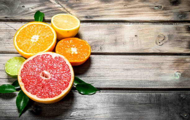istock Pieces of ripe citrus. 1141734215