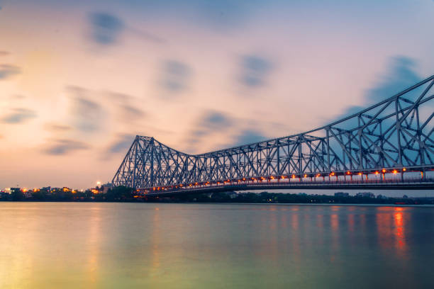istock Howrah Bridge is a bridge with a suspended span over the Hooghly River in West Bengal, India 1141737363
