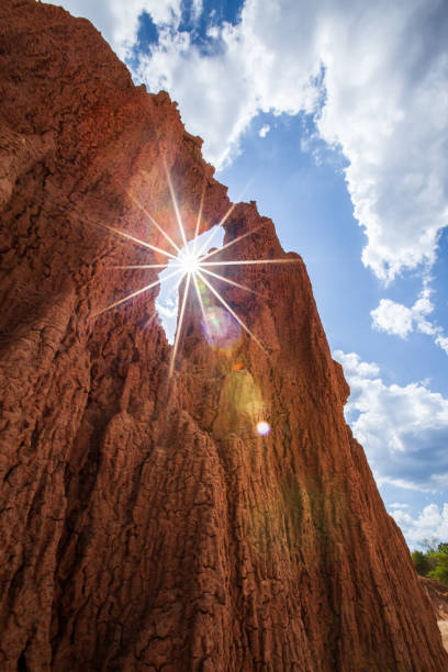 istock Fantastic steeply sedimentary red sand in a desert. 1141737798