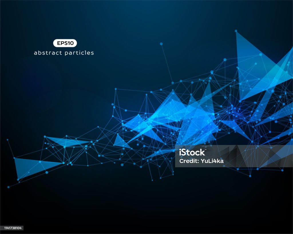 Abstract Particles Vector Vector Background With Abstract Particles Stock Illustration - Download ...