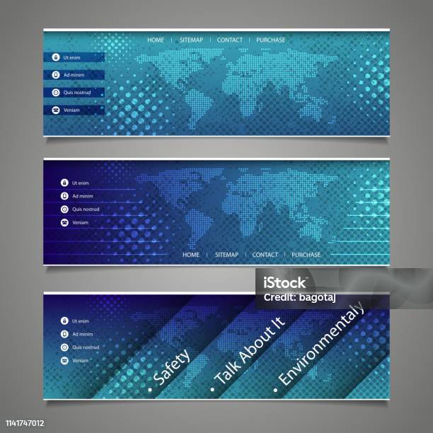 Web Design Elements Header Designs Stock Illustration - Download Image ...