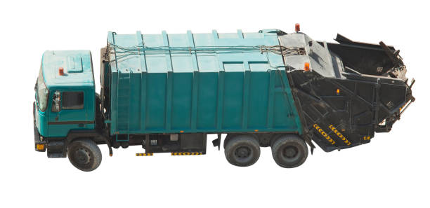 istock garbage truck for recycle isolated 1141751068