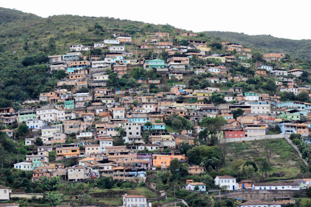 istock Colorful houses on a hill 1141752158