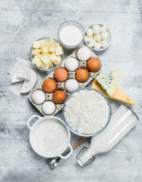 istock The range of different types of dairy products . 1141753274