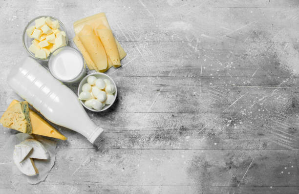 istock The range of fresh dairy products. 1141753647
