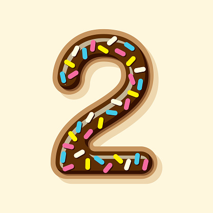 A cute frosted donut number. File is built in CMYK for optimal printing and can easily be converted to RGB. Background is a separate layer and easy to delete.