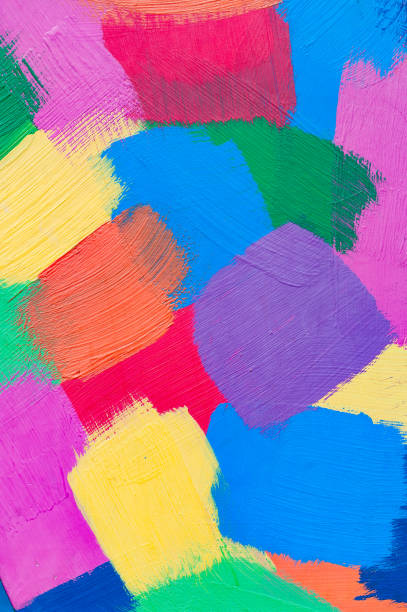 istock Multicolor abstract strokes with oil paint. 1141756703