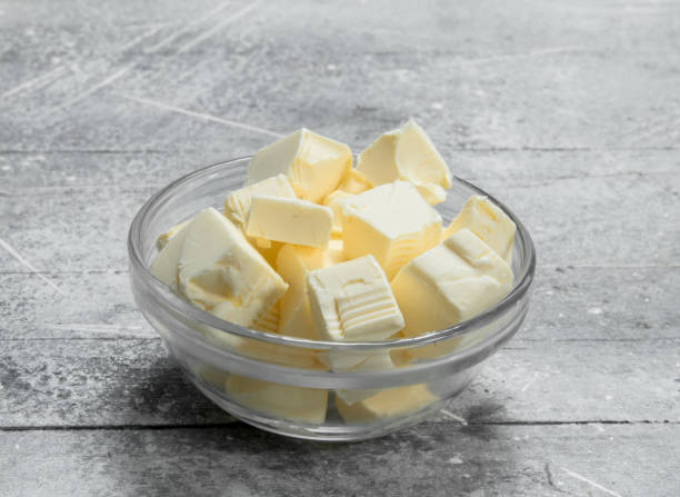istock Butter in a glass bowl . 1141758098
