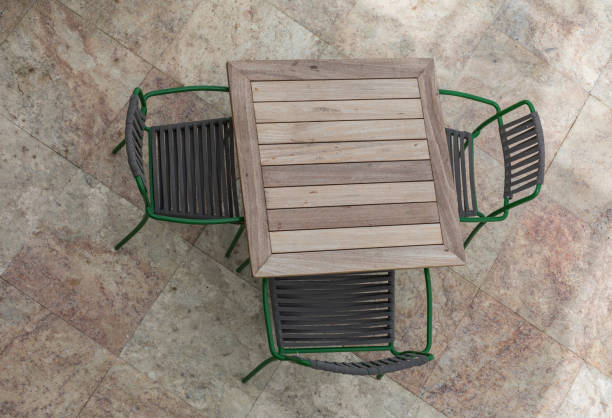 istock top view of an empty dining table outdoors 1141758394