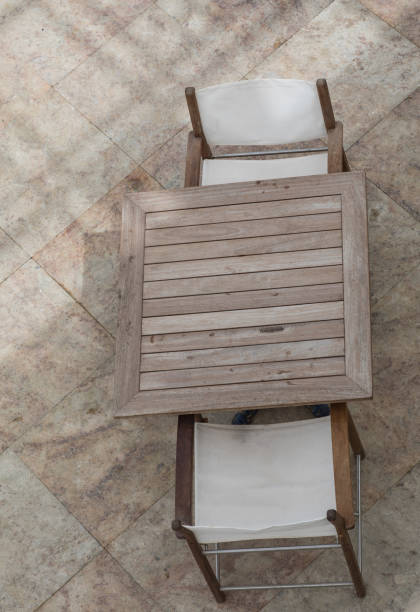 istock top view of an empty dining table outdoors 1141758614
