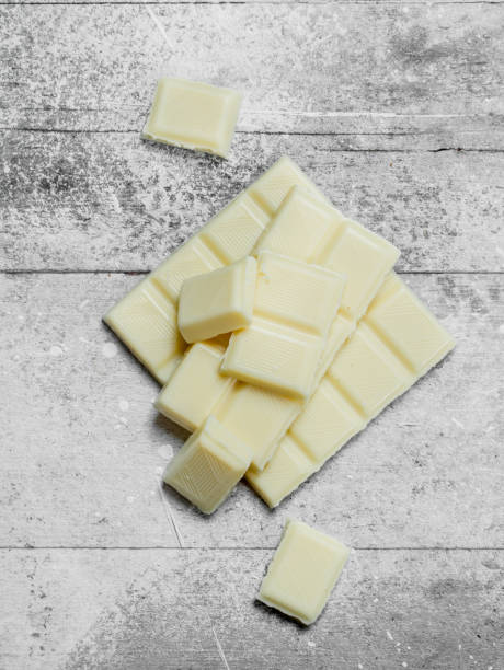 istock Pieces of white chocolate. 1141759648