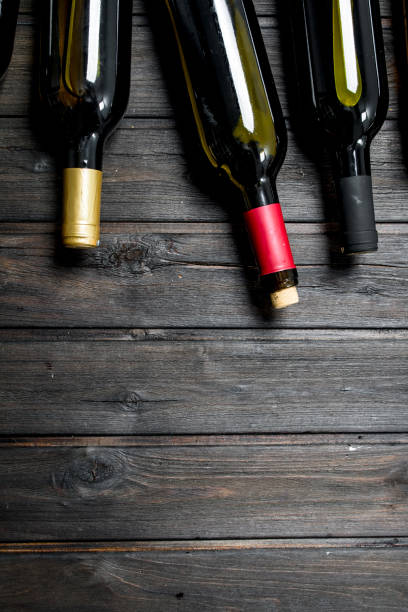 istock Bottles of white and red wine. 1141762883