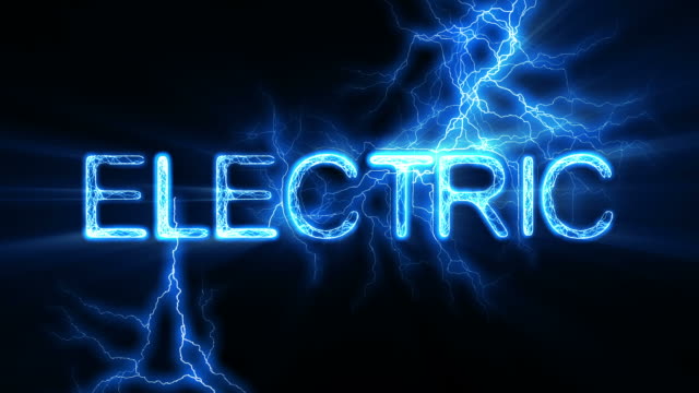Electric Word Text Animation with Electrical Lightning