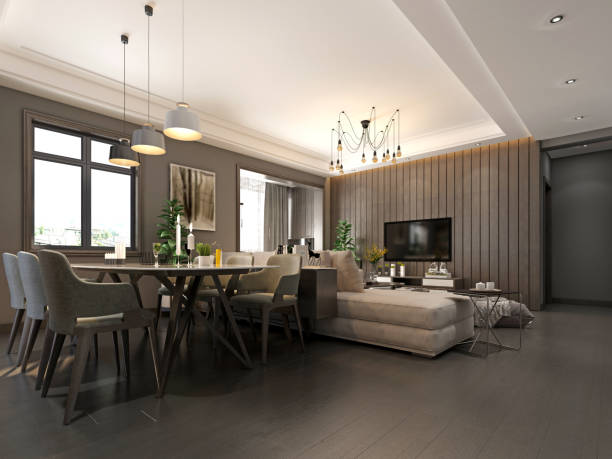 istock 3d render of modern living room 1141766350