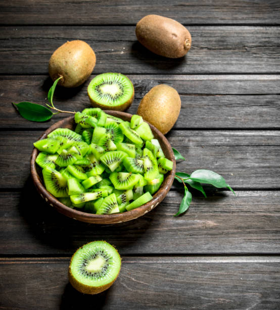 istock Kiwi slices in the bowl. 1141767552