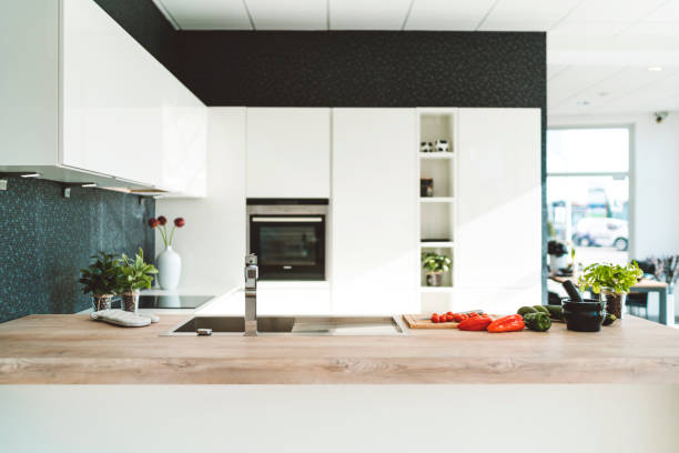 istock A modern white kitchen with vegetables on the counter 1141769532