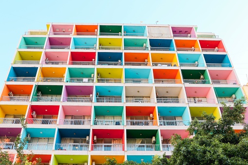 Beirut houses - coloured apartment