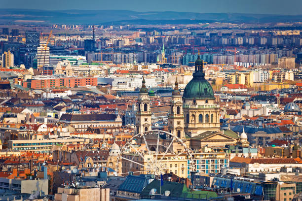 istock Rooftops and famous landmarks of Budapest 1141774884