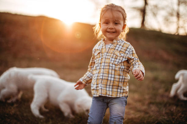 istock Smiled and happy with my puppies 1141788591