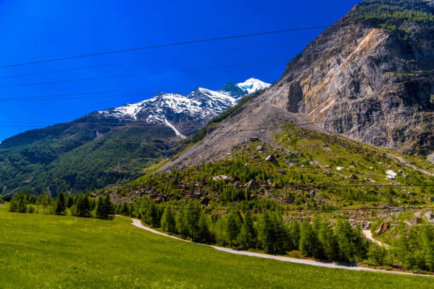istock Alps mountains with pine forest, Randa, Visp, Wallis, Valais, Sw 1141789541