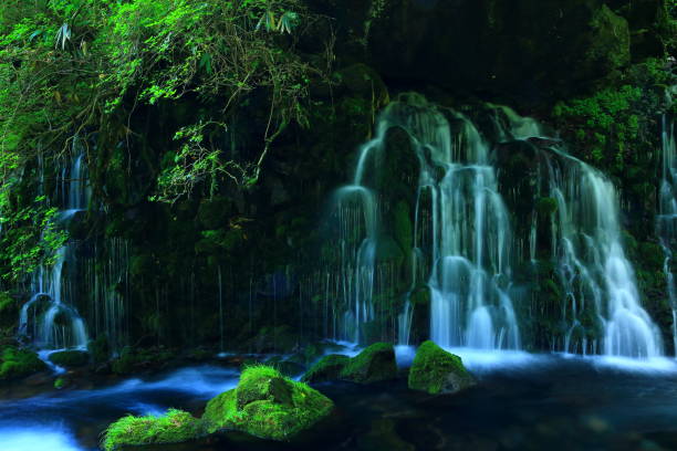 istock Akita Prefecture Summer Waterfall 1141795163