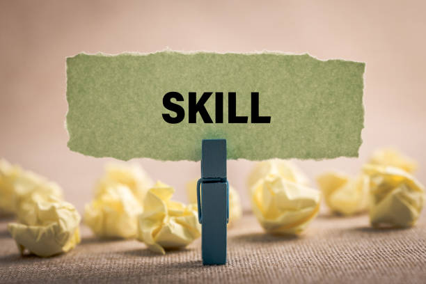 istock Skill milestones concept on the paper 1141799885