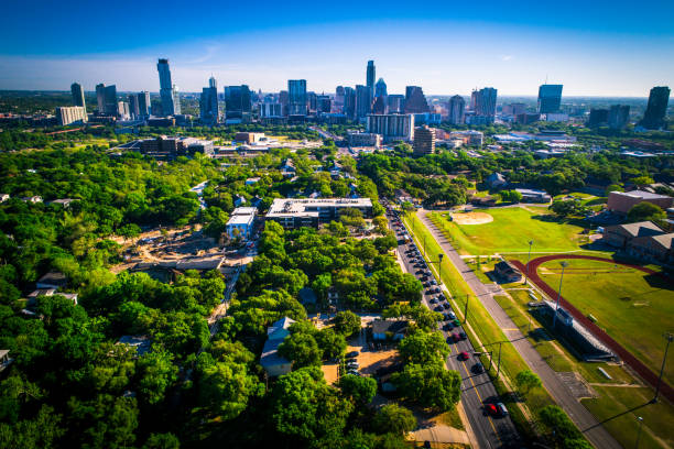 istock Austin Texas Skyline above 1st street 1141804533