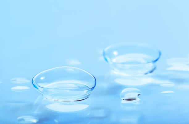 istock Contact lenses with water drops 1141836674