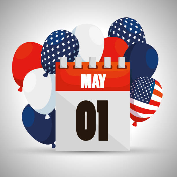 istock usa flag balloons and calendar to labor day 1141838362