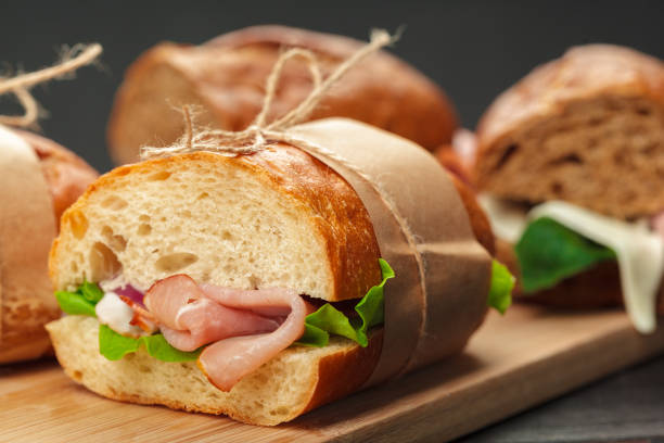 istock sandwich on a wooden table 1141839789