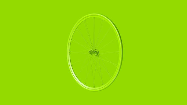 istock Lime Green Bicycle Wheel 3 Quarter View 1141852627