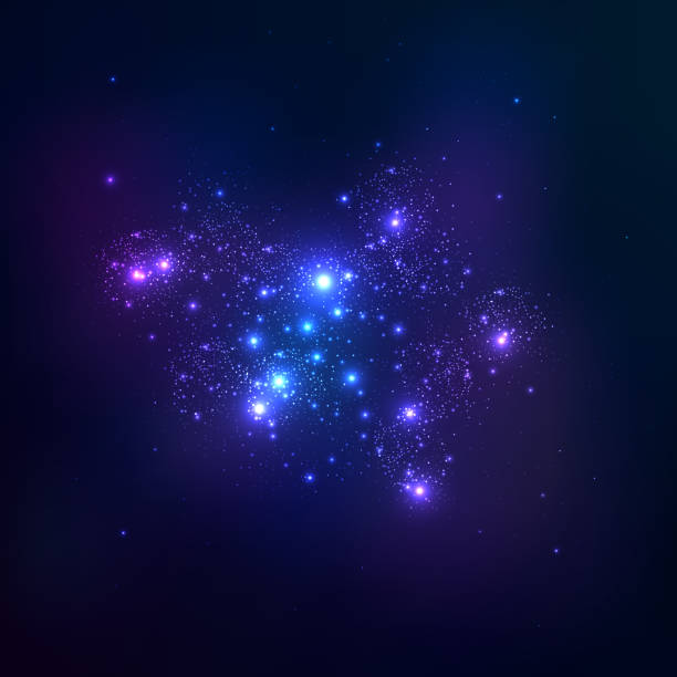Abstract space background. Star cluster. Vector illustration Abstract space background. Star cluster. Vector illustration eps 10 the pleiades stock illustrations