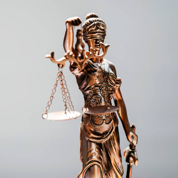 istock Law and Justice concept image, Gray background 1141875133